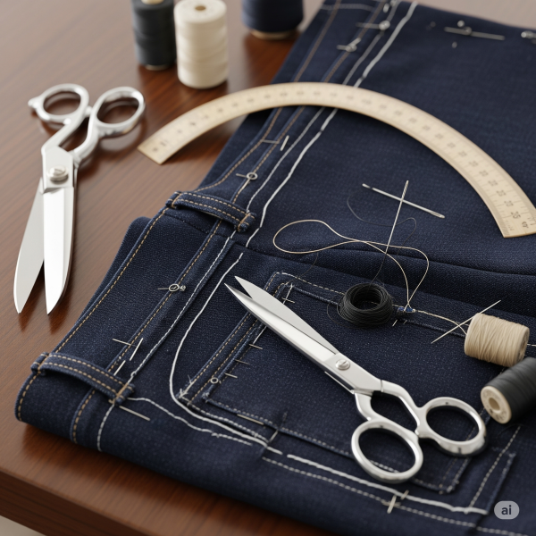Tailoring pants.